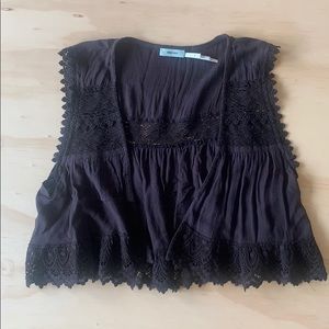 Urban Outfitters Kimichi Blue Cropped Vest